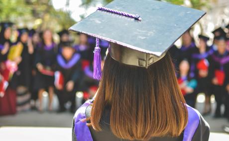 girl graduating