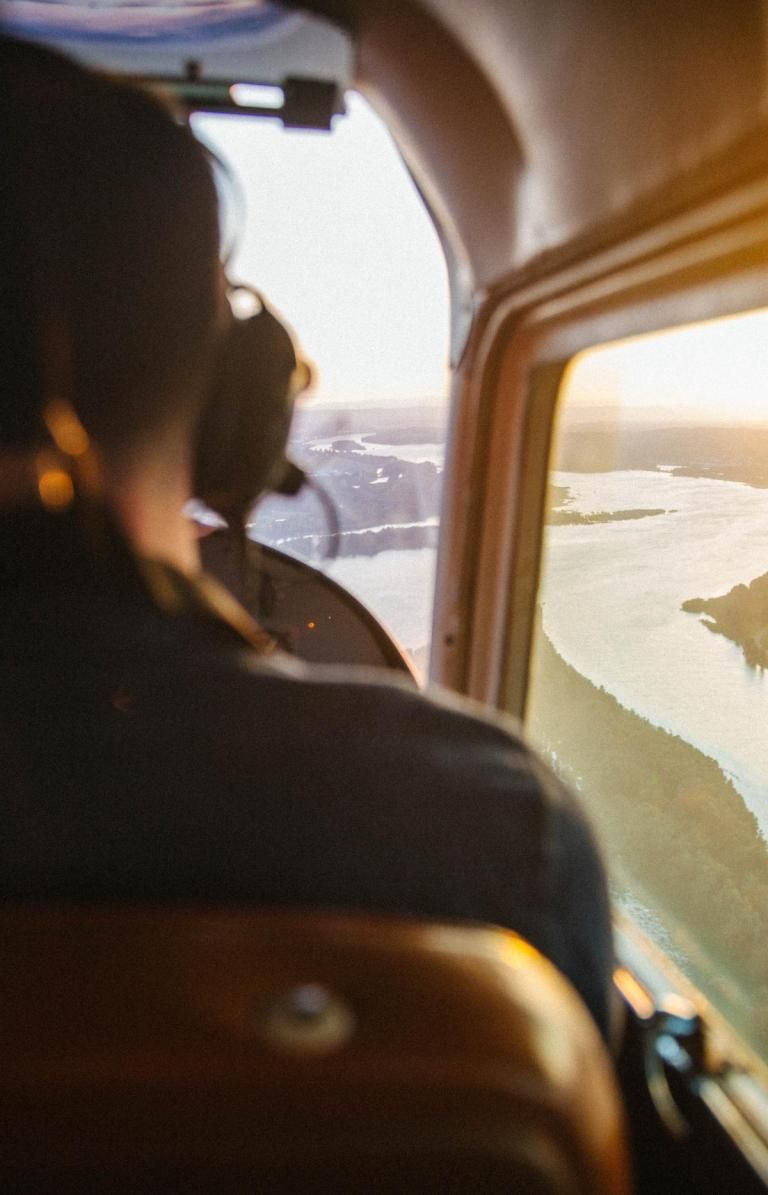 pilot in plane