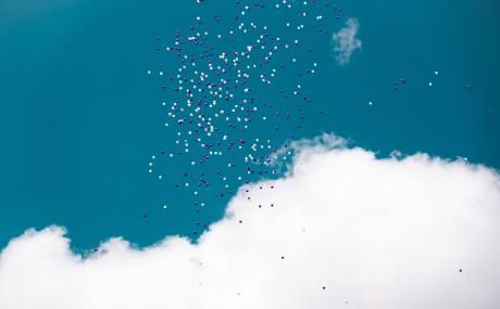 cloud with blue sky background