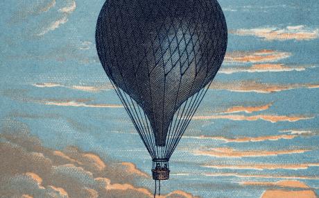 illustration of hot air balloon