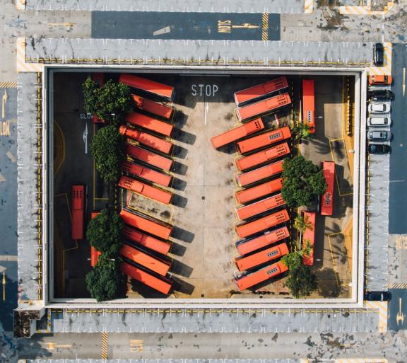 parking lot from above