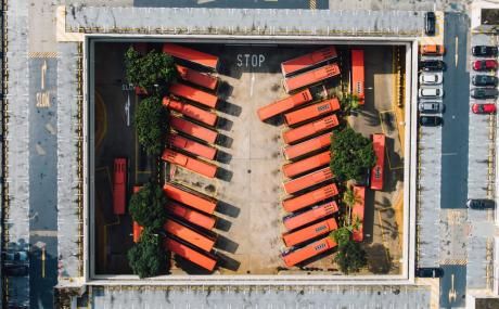 parking lot from above