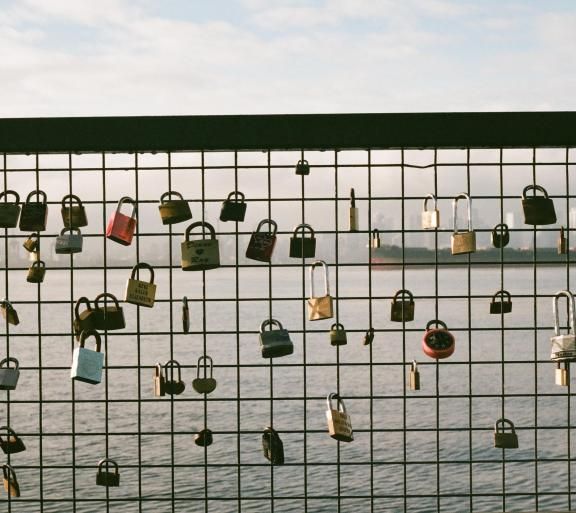 locks on fence