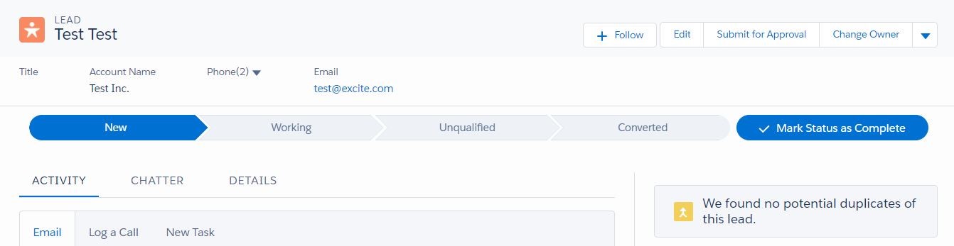 New stages in Salesforce Lightning