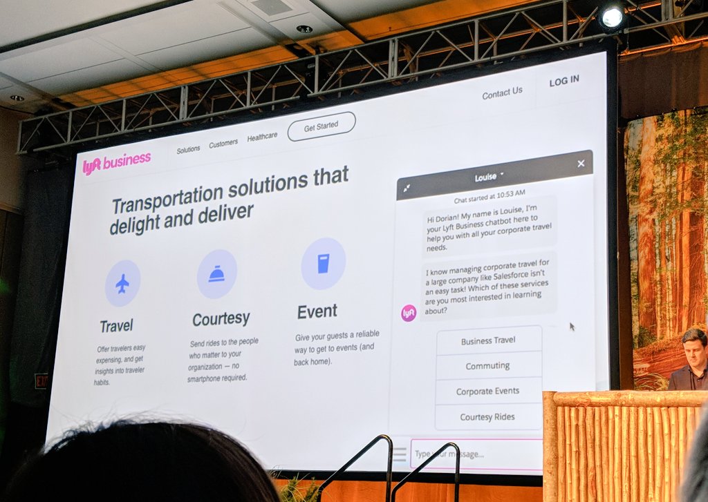 Pardot chatbot b2b Marketing Keynote Dreamforce 2018