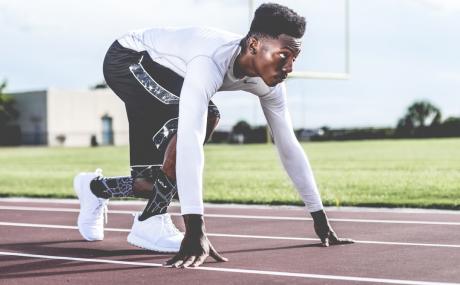 runner on a track