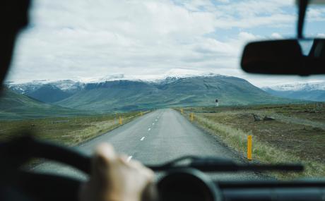 road with mountains