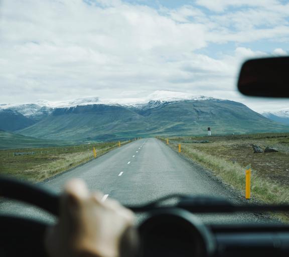 road with mountains